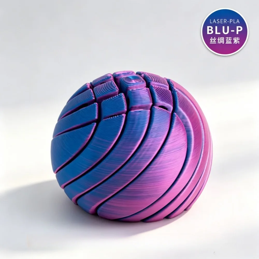3D Printed Simle Ball Fidget Twist Sphere Gear Circular Deformation Liquid Flow Ball Rotating Design Adults Anxiety Relief Balls