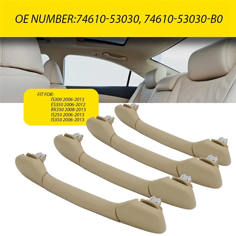 

Набор из 4 ручек для помощи на крыше 74610-53030 для Lexus IS300 ES240 ES350 RX350 RX270 IS250 2006-2013 574612-3030