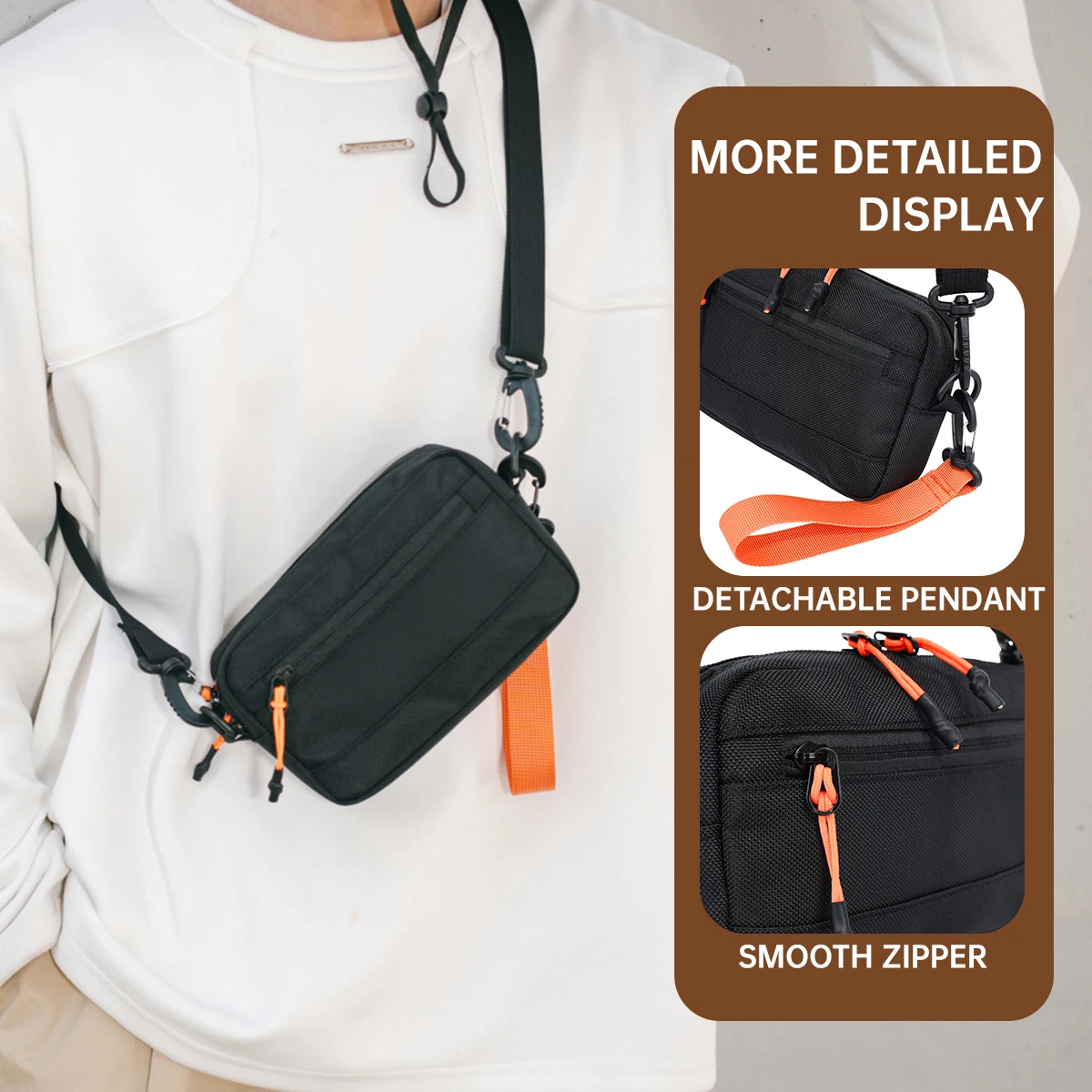 Mobile Phone Bag for Women, Small Shoulder Bag for Men, 2026 New Model, Mini Phone Bag, Water Cup Holder, Key Pouch, Lightweight and Simple Crossbody Bag for Students