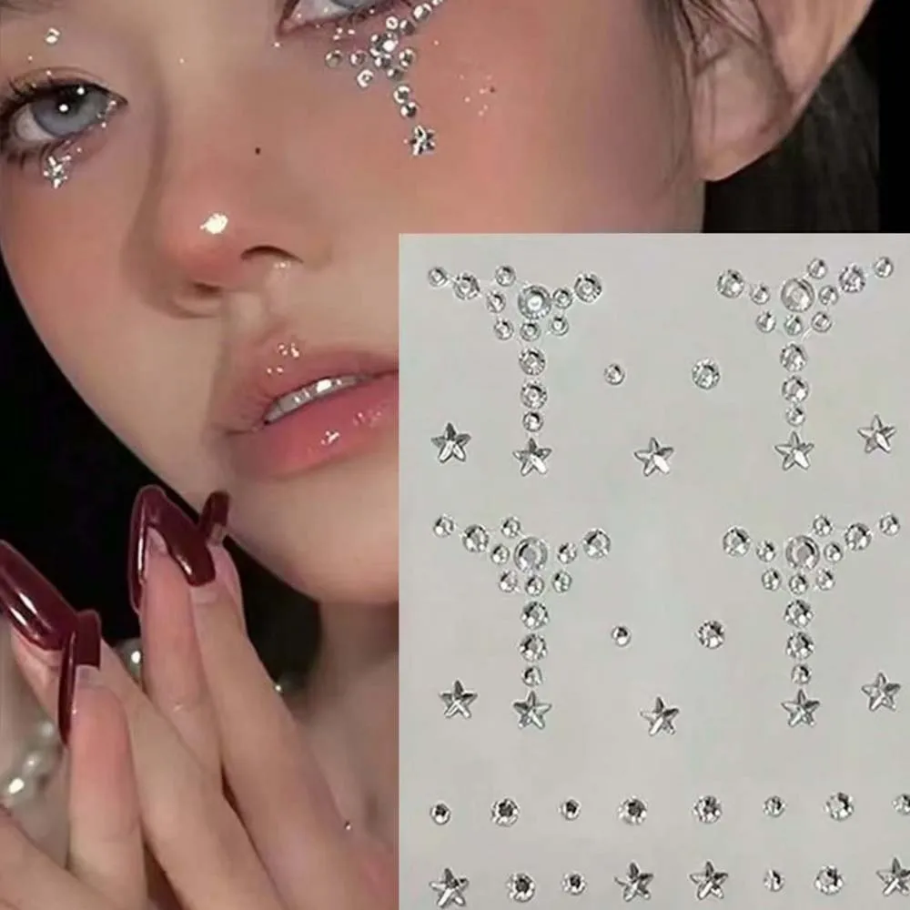 Face & Body Gemstone Stickers Eye Corner Baby Stickers Eyebrow Stickers Body Stickers Concert Look Face Gems