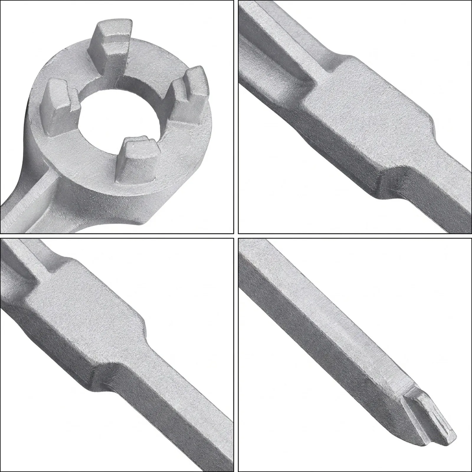 Aluminum Drum Wrench Tool for 10 15 20 30 55 Gal Containers Works with Standard 2 Inch and 3/4 Inch Drum Fittings
