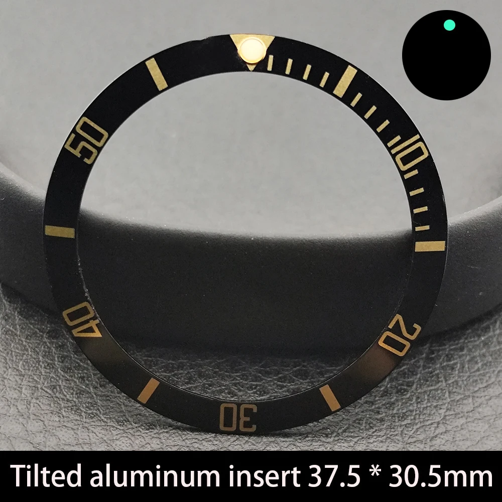 37.5mm Bezel Tilt Bezel Insert Ceramic/Aluminum 37.5 * 30.5mm Watch Accessories Replacement Parts Case  Watch Bezel image 6