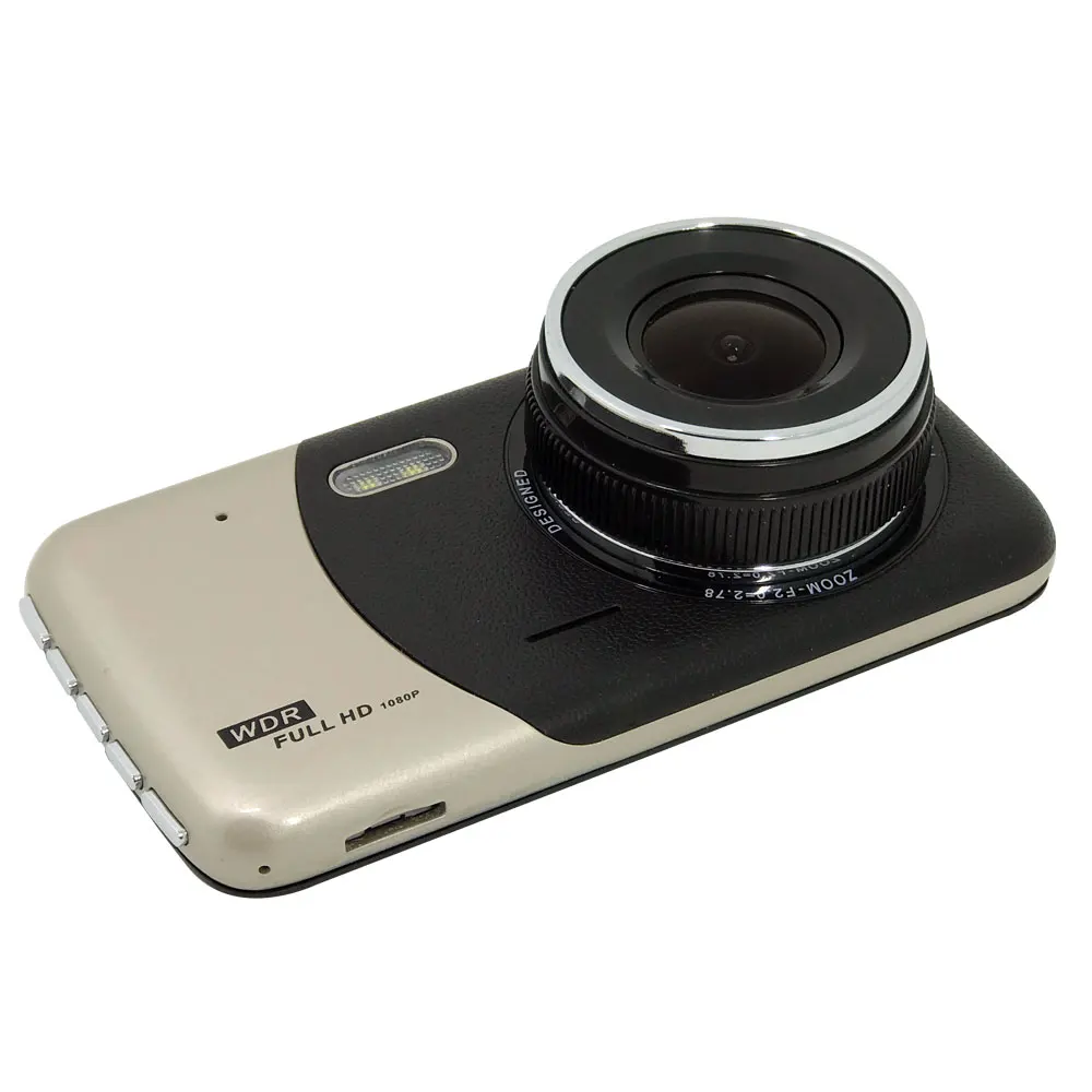 4 Inch IPS High Definition Screen Front and Rear Dual Lens Dual Recording Driving Recorder Reversing Image Parking Monitoring