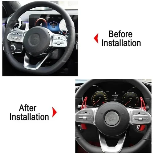 Imagen 2 del producto Palanca de cambios para volante de coche, extensión de cambio de marchas para mercedes-benz Clase A W177 sedan V177 B C E clase W205 W246 W213 GLA