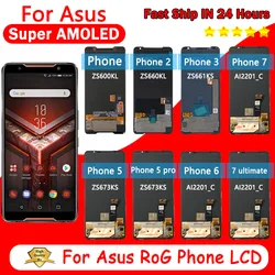 Super AMOLED Series Screen LCD For ASUS ROG Phone 1 2 3 5 5S 5S Pro 5 Pro 6 6 Pro 7 7 Ultimate LCD Touch Screen Digitizer Assemb