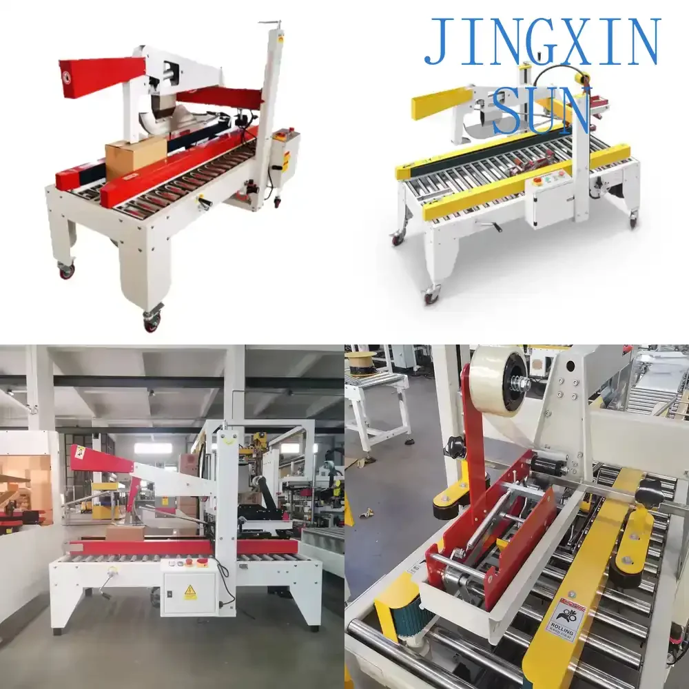 Shuhe Automatic Electric Taper Carton Sealer for Paper Plastic Metal Glass Wood Packaging Box Sealing Machine Industrial