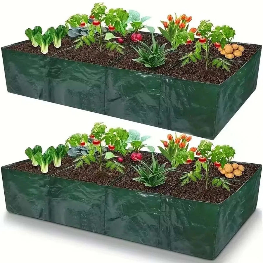 4/6/8 Grids Grow Bag Plant Garden Planter Vegetable Flower Nursery Pot Flowerpot Round Cultivation Growth Container Outdoor ﻿ gallery 3