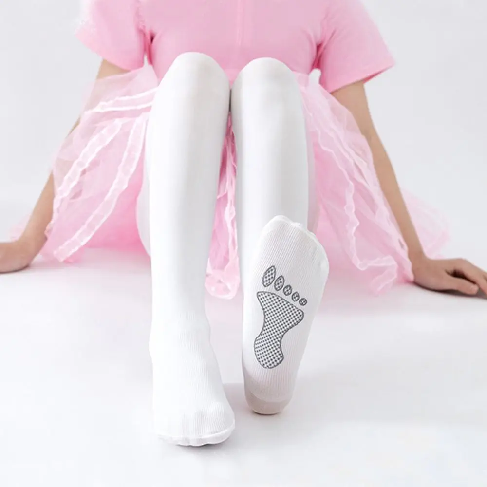 Fashion Elastic Kids Dance Pantyhose Breathable Non slip Dance Socks Velvet Cute Dance Tights Toddlers