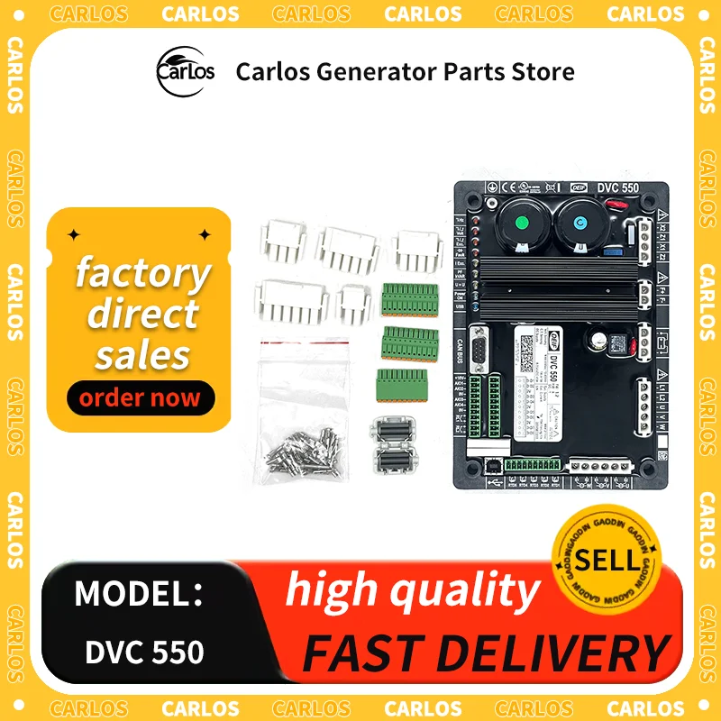 DVC550 DEIF Original LEROY SOMER generator set pressure regulat plate AVR Voltage Regulator For Control Alternator Field Current