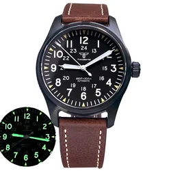 Tandoorio – montre de plongée NH35 PT5000 pour hommes, 39mm, PVD plaqué, 200m, résistante à l'eau, mouvement automatique, cadran noir, cristal de saphir