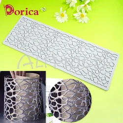 Hollow Irregular Pattern Silicone Lace Mat Handmade Crunchy Sugarcraft Chocolate Mould DIY Cake Decorating Tool Kitchen Bakeware