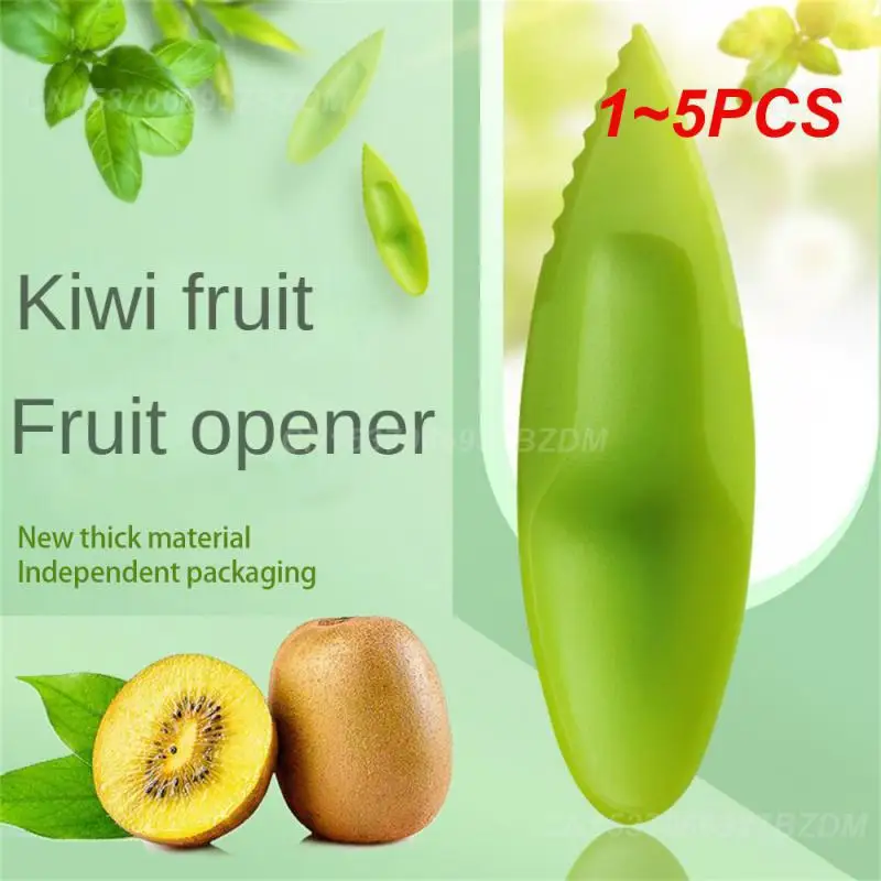 1~5PCS set Plastic Kiwi Spoon 11.5*3cm 2 In 1 Kiwi Dig Spoon Scoop Candy Color Fruit Knife Slicer Peeler Cutter