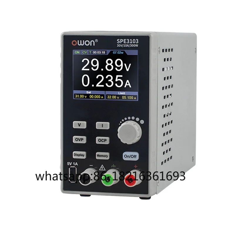 

SPE3103 30 В 10 А 300 Вт Источник питания постоянного тока серии OWON SPE Одноканальный источник питания постоянного тока