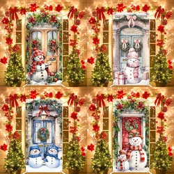Christmas Hanging Flag Christmas Decoration For Home 2024 Xmas Door Banner Porch Sign Ornament Navidad Natal New Year Gift 2025
