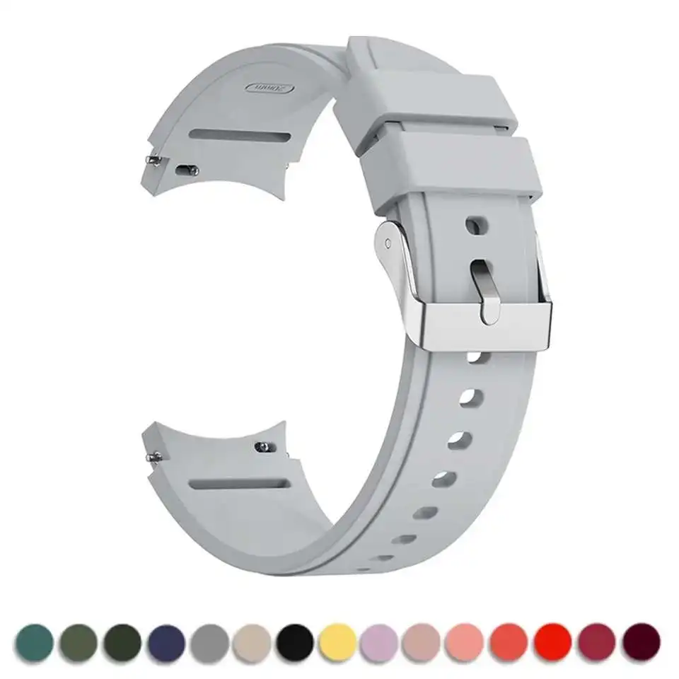 Strap For Samsung Galaxy Watch 4 classic 46mm 42mm 6 43mm 47mm 5 pro 45mm Silicone Bracelet correa Galaxy Watch 4 44mm 40mm band