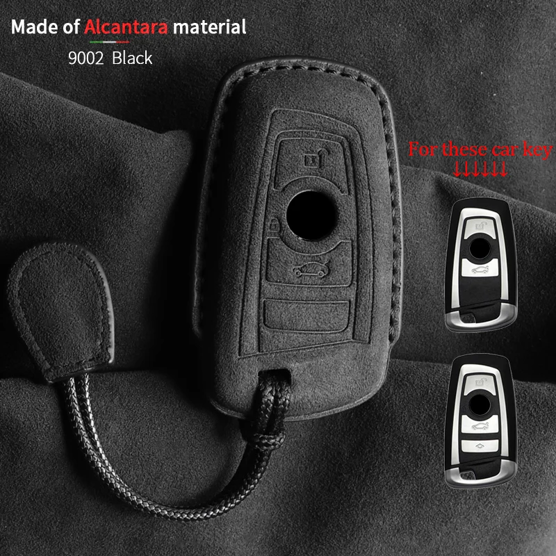 

Suede car key case for BMW For F20 F48 F15 F16 G20 G28 G22 G23 G30 G12 1 3 5 7 Series x1 x3 x5 x7 Keychain Accessories