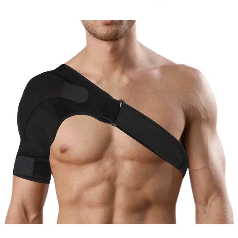 Adjustable Left/Right Shoulder Support Bandage Protector Brace Joint Pain Injury Shoulder Strap Tennis Sport Training Equipment