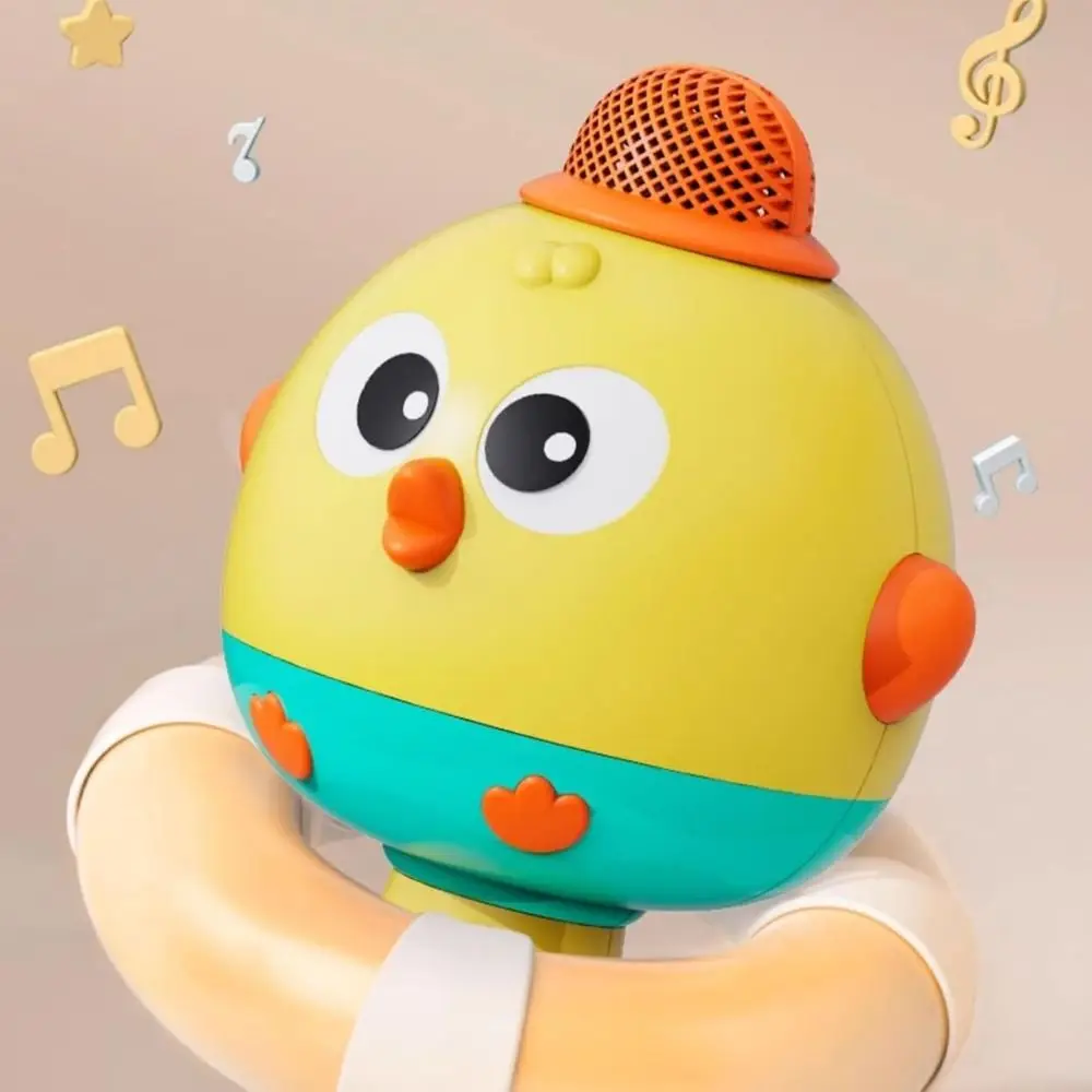 Cute Children Wireless Microphone Music Handheld Microphone with Speaker Educational Rechargeable Karaoke Musical