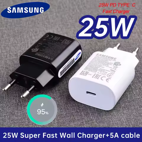 25W Samsung S24 Charger PD Adapter USB Type C Super Wall Original Chager Galaxy S23 S22 S21 Ultra Note 20 Z Fold3 A52 5G EU US P