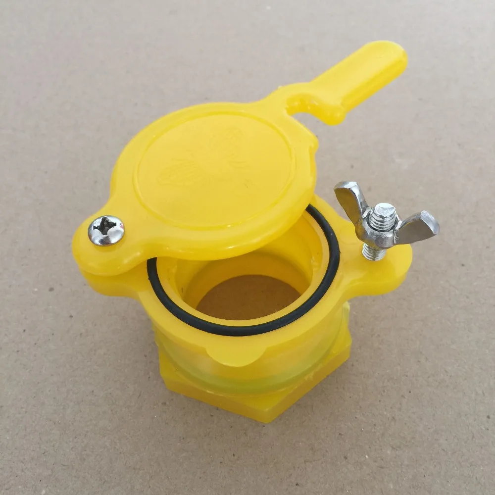 Yellow Orange White Honey Plastic 40mm Honey Shake Machine Honey Gate Valve Beekeeping Tools