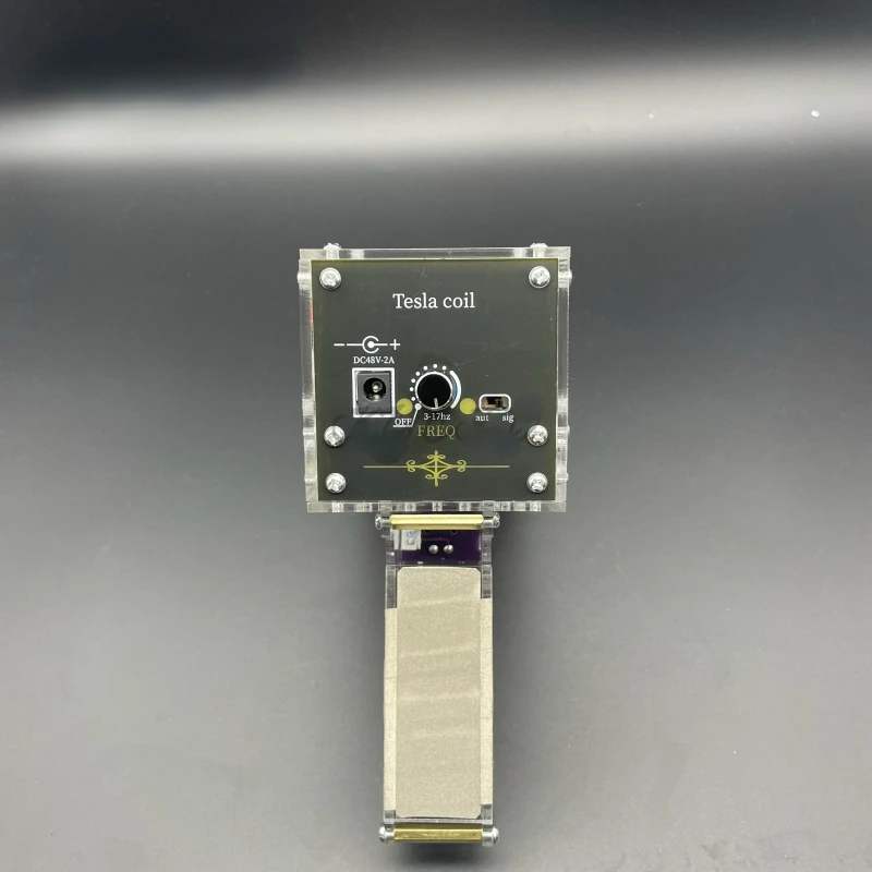 Tesla Spule Künstliche Blitz 10/13cm Elektrische Arc Wissenschaftliche Experiment Spielzeug Hohe Spannung Generator Spaß Arc Tragbare Hand-gehalten