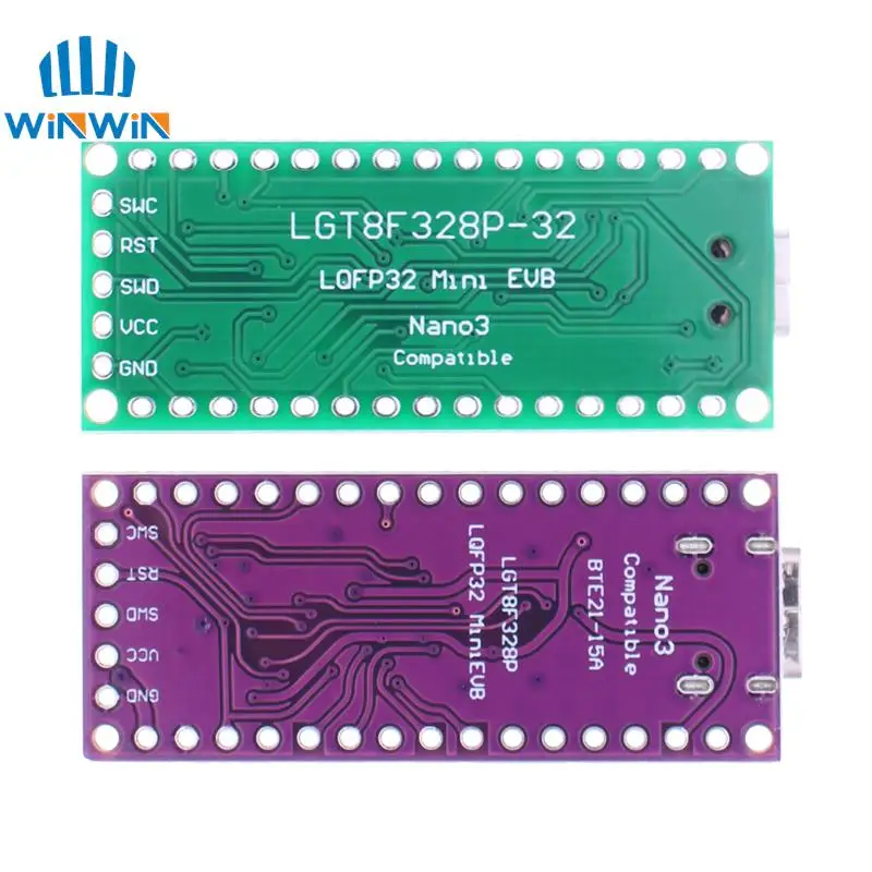 LGT8F328P-LQFP32 MiniEVB TYPE-C MICRO USB Compatible With ATMEGA328 Nano V3.0 LGT8F328P CH9340C / HT42B534-1 SOP16 For Arduino