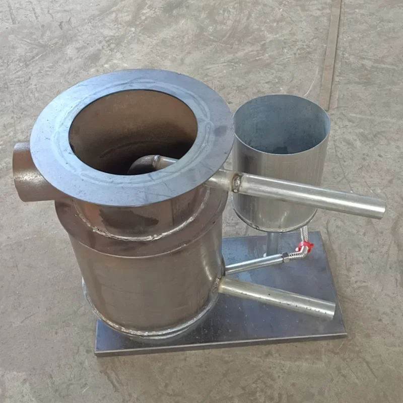 Forno de vaporização de óleo residual de fogão de ar quente de camada dupla aquecimento rápido para uso industrial