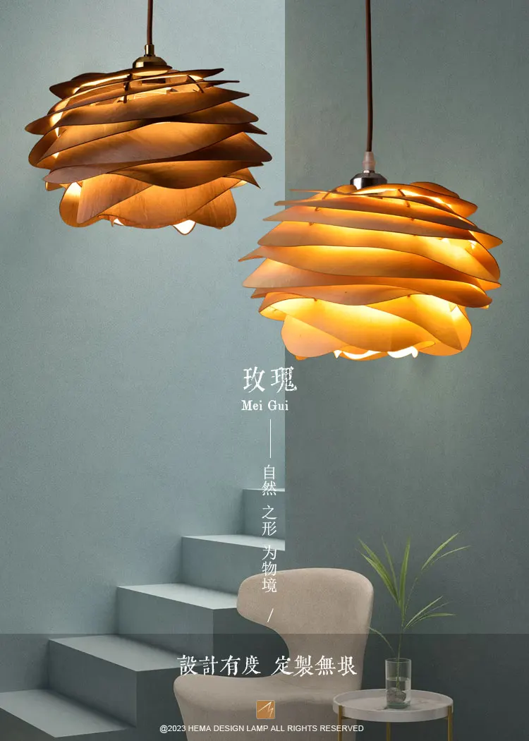 

Creative rose petal chandelier Instagram is a popular Nordic style wooden restaurant, caf é, girl's clothing store window light