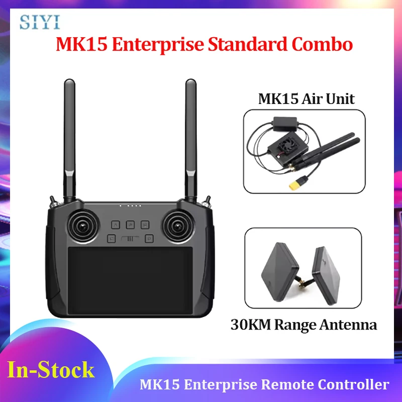 

SIYI MK15 Enterprise Remote Controller Smart Controller with 5.5 Inch LCD Touchscreen Full HD FPV for UAV UGV USV CE