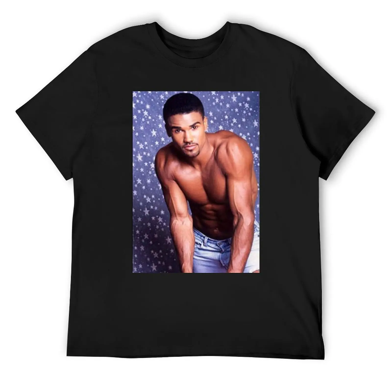 shemar moore T-Shirt anime graphic shirts blacks fruit of the loom mens t shirts