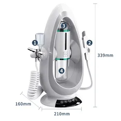 Water Oxygen Jet Machine Cold Hammer Blackhead Removal Facial Moisturizing Spray Injection SPA Micro Bubble Cleansing Instrumen