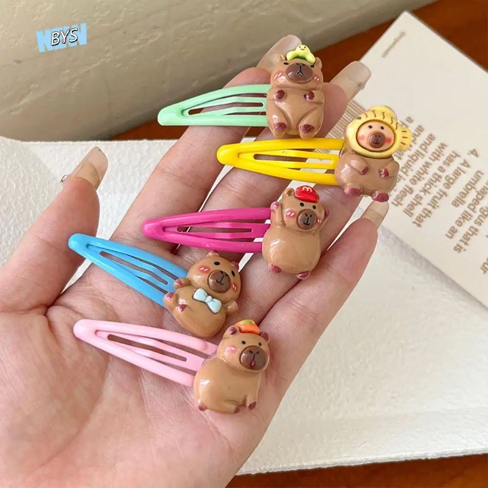 

Sweet Resin Capybara Hair Clip Cartoon Bang Clip Capybara Hairpin Duckbill Clip Hair Accessorie Animal Barrettes Girl