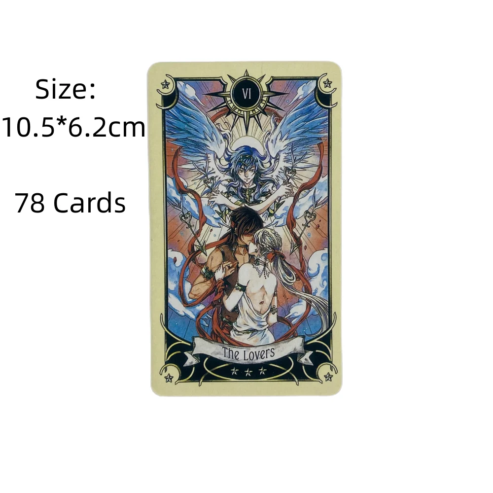 Mystical Manga Tarot Cards A 78 Deck Oracle English Visions Divination Edition Borad Playing Games