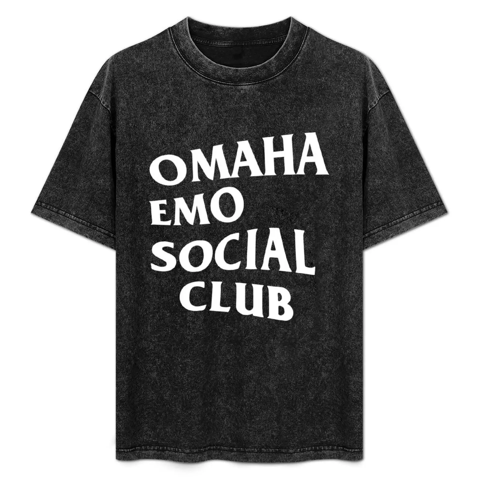 Omaha Emo Social Club T-Shirt essential t shirt boys animal print tees vintage mens big and tall t shirts