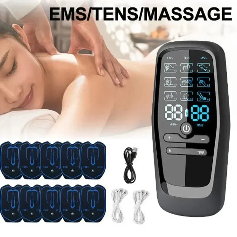 Physiotherapy Tens Muscle Stimulator Electric EMS Acupuncture Body Massage Digital Therapy Slimming Machine Electro Stimulator