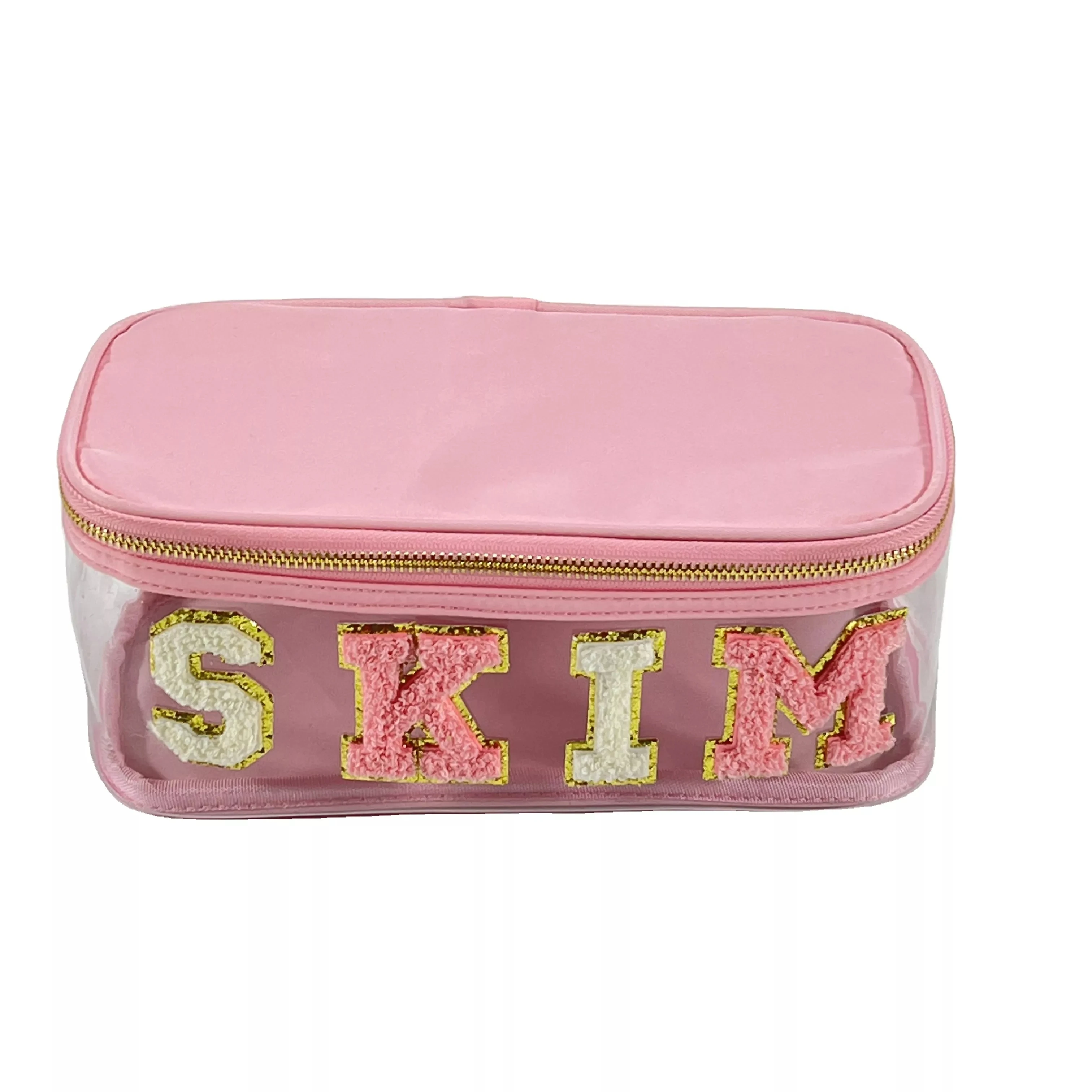 New Waterproof Nylon Durable Toiletry Bag Cosmetic Bag Solid Color Female Makeup Bag Travel Toiletry Beauty Makeup Bag Organizer