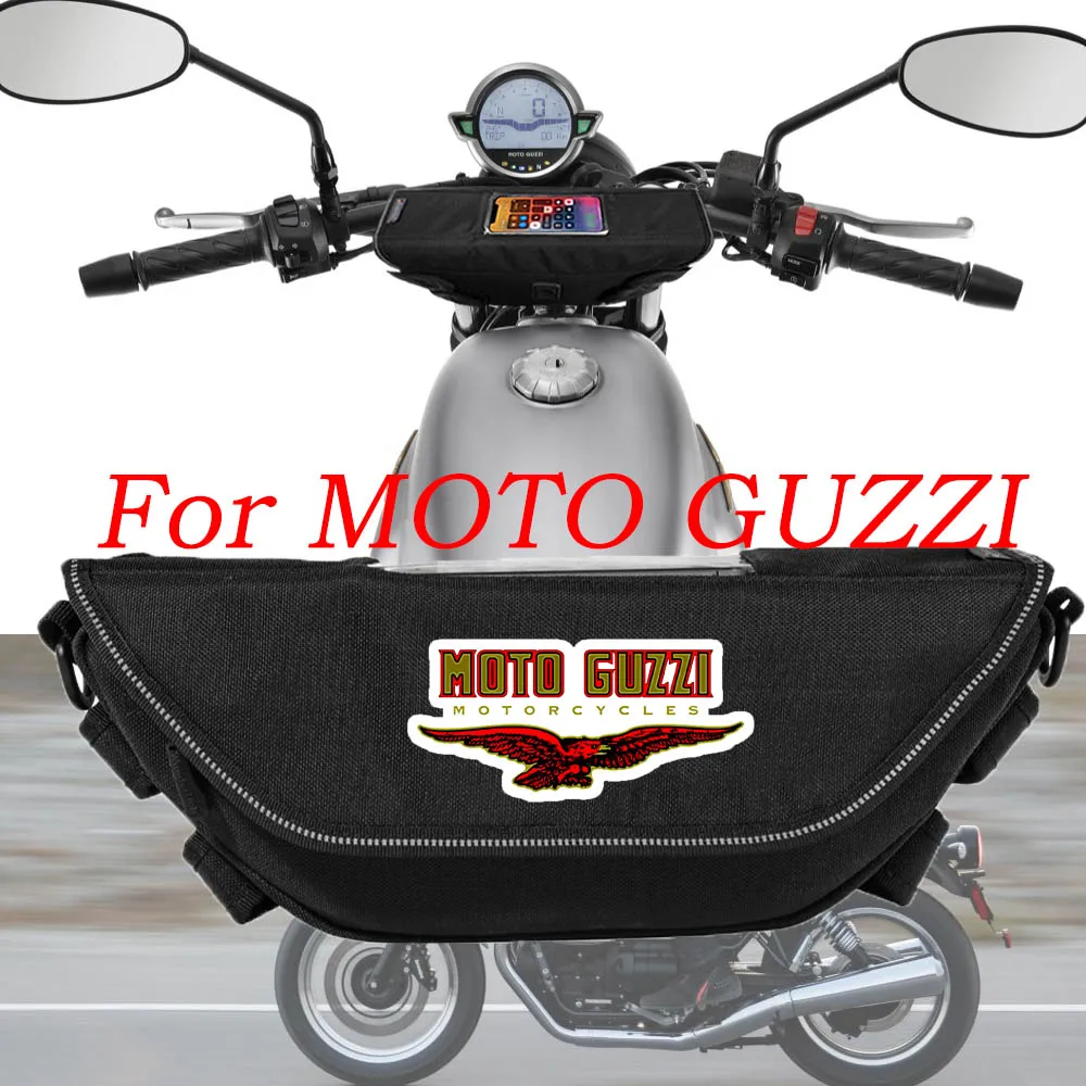 

For Moto Guzzi Retro commemoration V7 V9 V85TT motorcycle accessories Waterproof And Dustproof Handlebar Storage Bag navigation