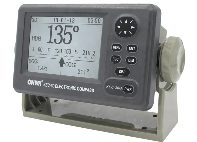 Bússola eletrônica Fluxgate KEC-30G MK2 ONWA com GPS