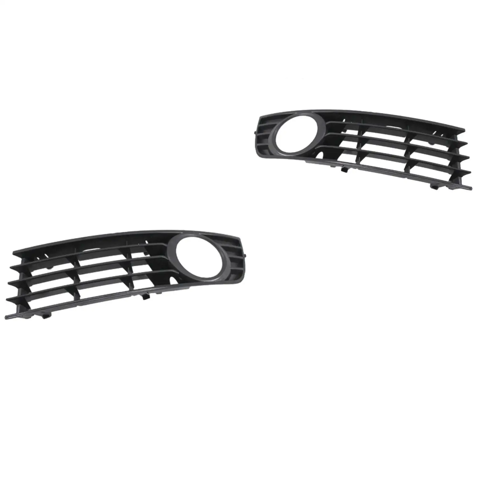 Car Front Bumper Fog Light Grille Cover Decor Replace Part for Audi B6