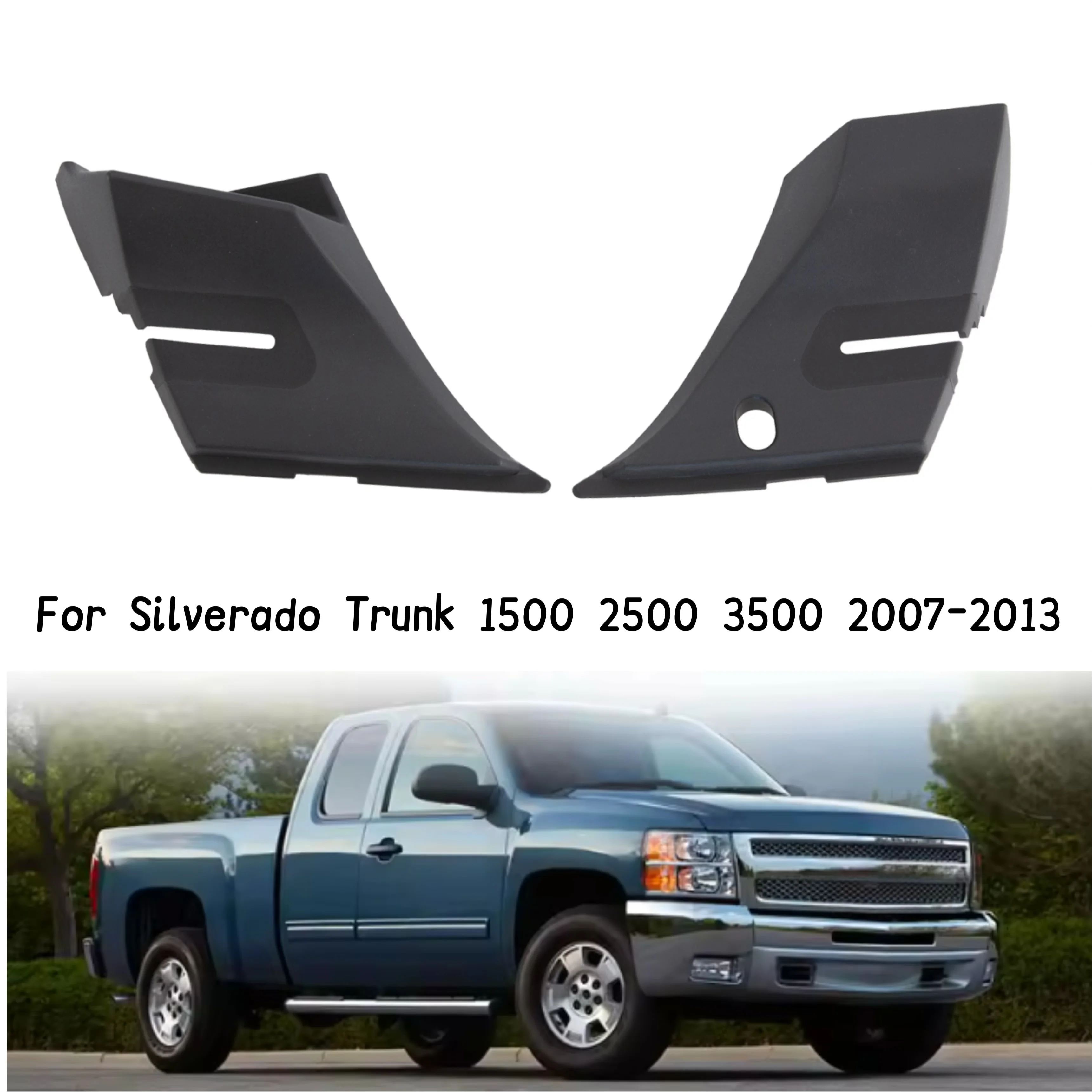 Front Windshield Deflector Cover 15946001 15946002 Cowl Panel End Cap Compatible With Silverado Truck 1500 2500 3500 2007-2013