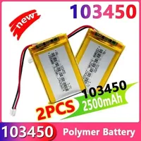 103450 battery 3.7V 2500mAh Rechargeable Lithium Polymer Lipo Battery For MP4 DVD DVR LED MP5 GPS Headset Speaker Massager