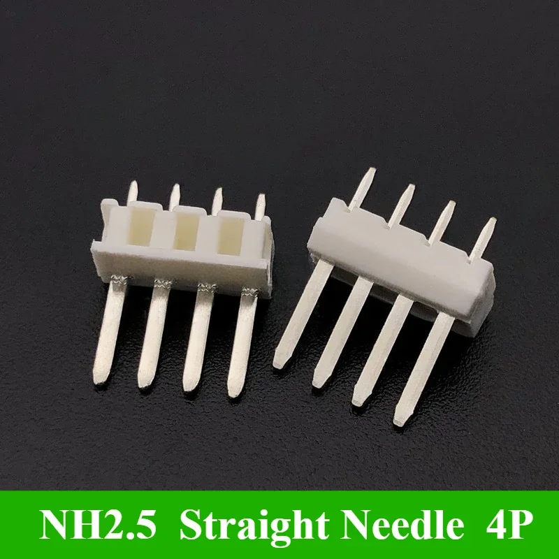 

50/100Pcs/lot NH2.5mm Housing Straight Needle Terminal 3P/4P/5P Pitch 2.5mm Plug Replace JST H4P-SHF-AA BS3P