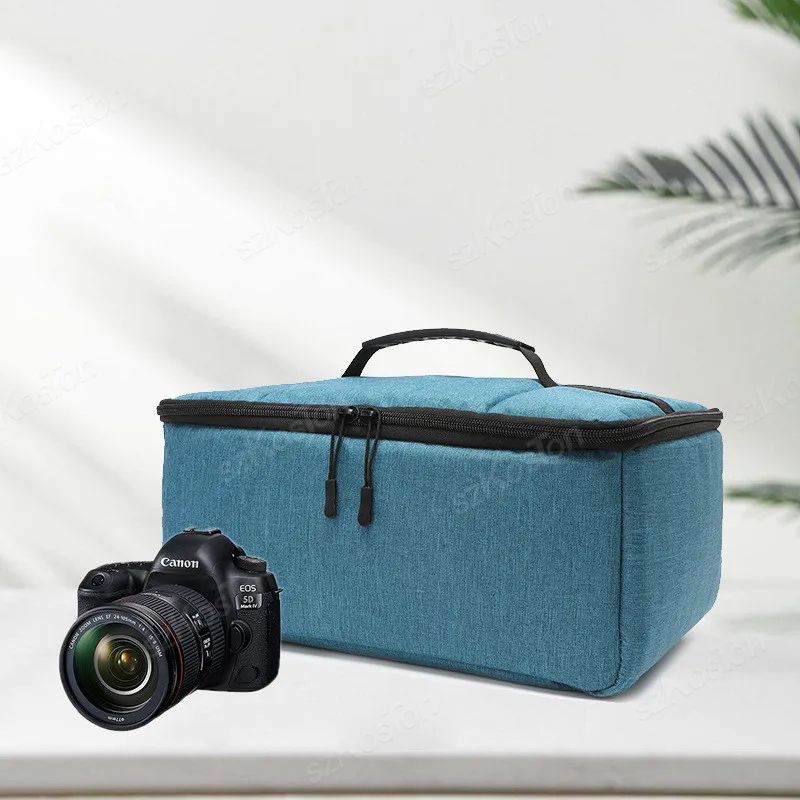 Mochilas portáteis à prova d'água para câmera dslr, oxford, compartimento de inserção, bolsas para câmera fotográfica, bolsa para câmera de grande capacidade