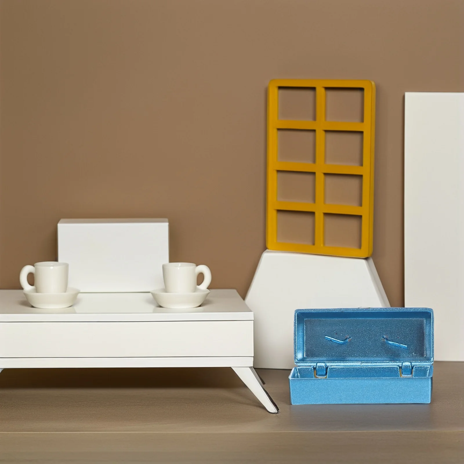 

5 Pcs Furniture Mini Tool Box House Metal Dollhouse Decoration Accessories