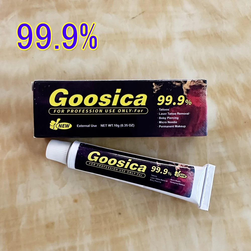 99.9%% Original Goosica Tattoo Cream Before Permanent Makeup Microblading Eyebrow Eyeliner Lips Piercing Liners 10g