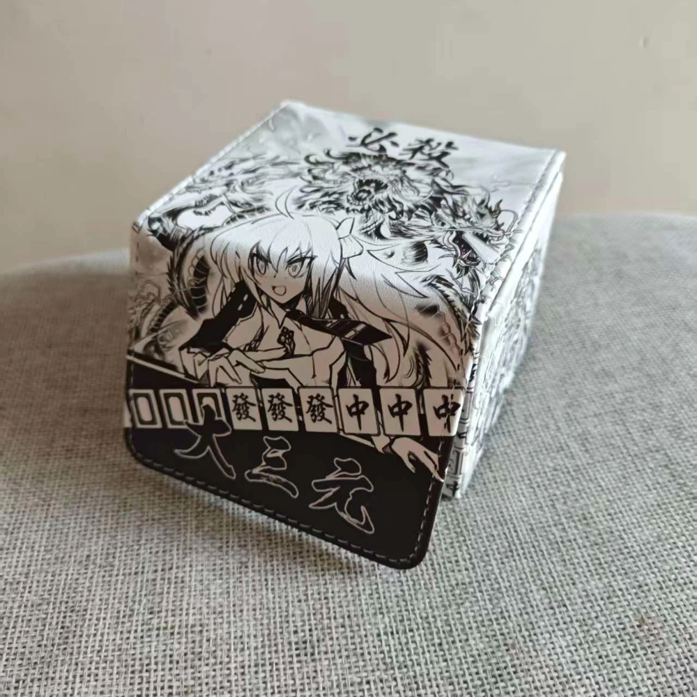 Yugioh Sky Striker Ace - Saki Raye Tenpai Dragon Deck Box Card Sleeves Yu-Gi-Oh! OCG Trading Cards Pu Leather Collection Box