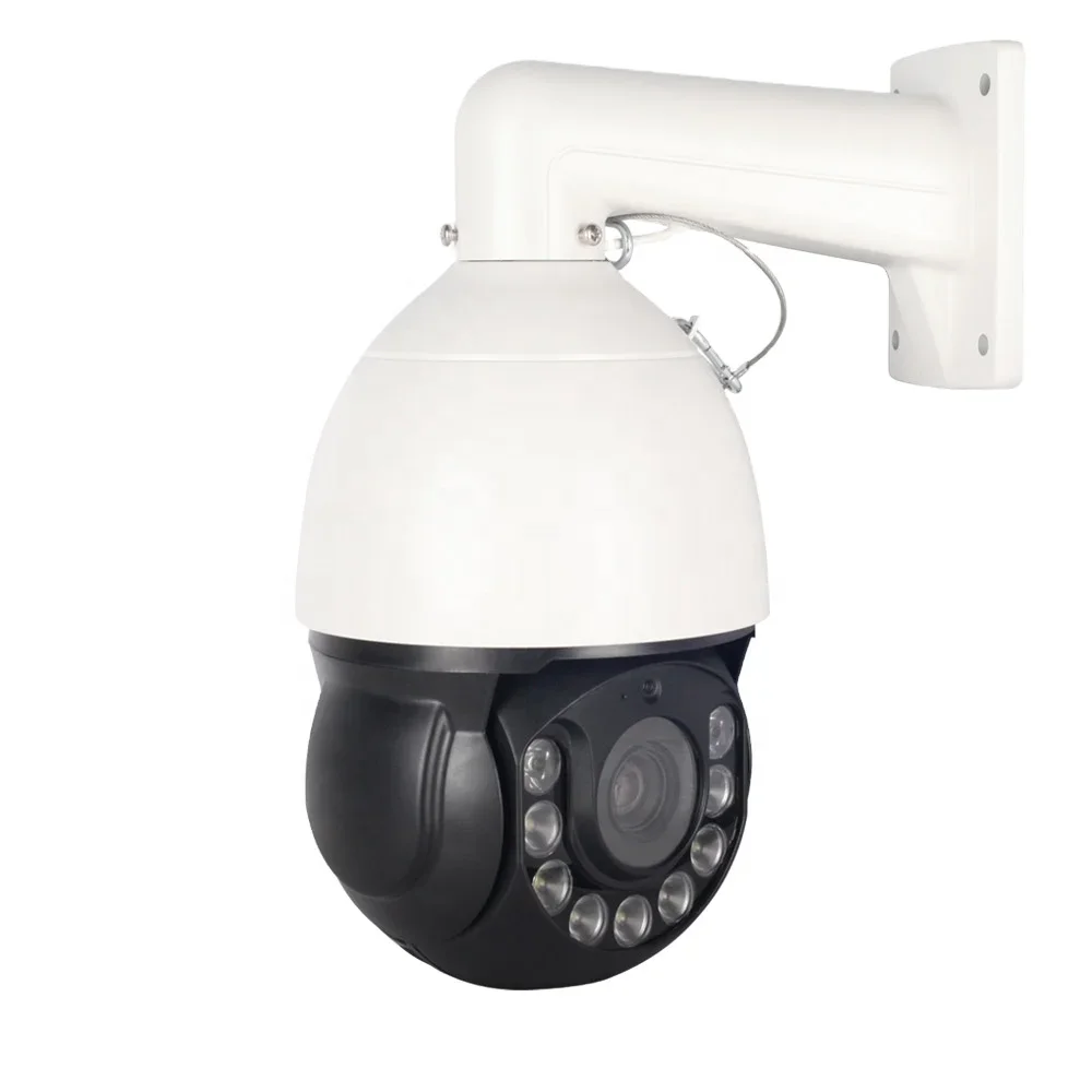 Hisilicon SoC Chipset Sensore IMX335 Monitoraggio automatico a colori Telecamera PTZ con cupola audio bidirezionale con altoparlante e microfono integrati