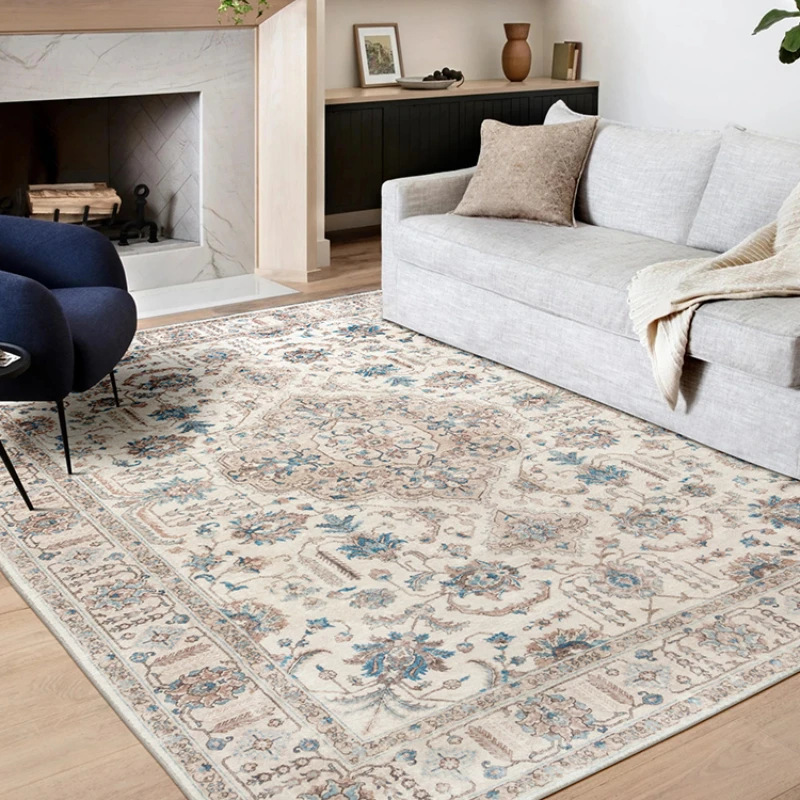 

Carpet for Living Room Bohemian Retro Bedroom Plush Rug Home Decoration Luxury Cloakroom Fluffy Mat ковер Tapis Salon 러그 Tapete