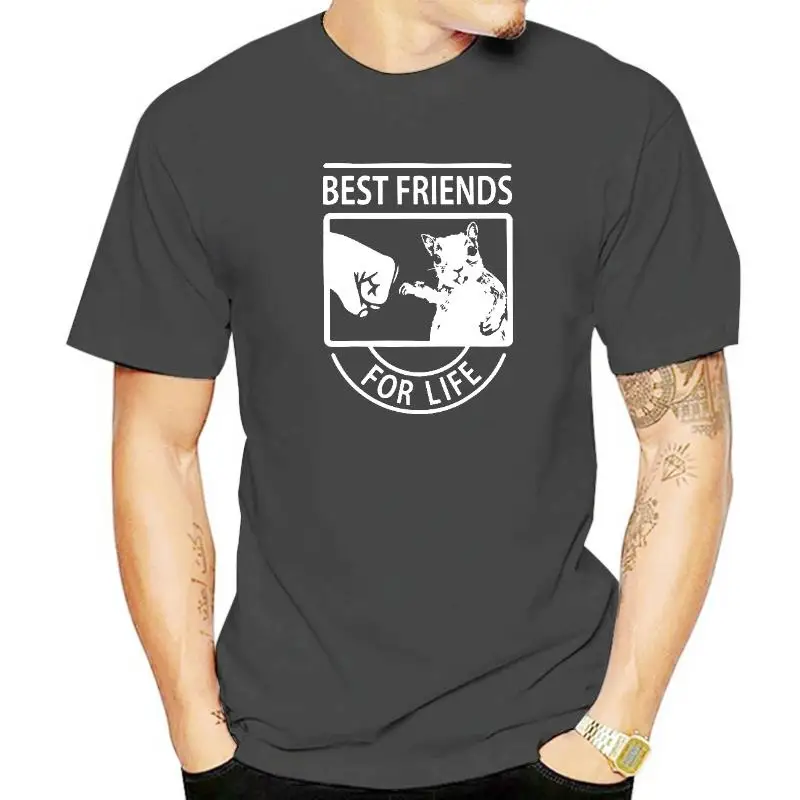 Funny Squirrel Best Friend For Life T Shirts Graphic Cotton Streetwear Short Sleeve Harajuku Animal Gift T-shirt Mens Clothing