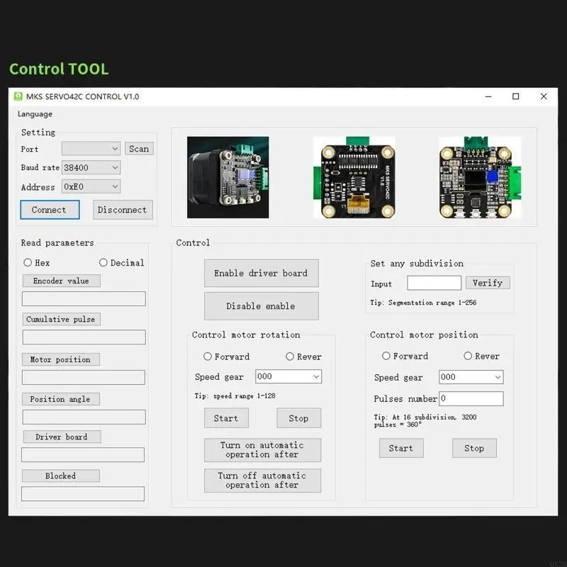 อุปกรณ์เสริมเครื่องพิมพ์ 3D MKS Servo42C PCBA Motor Driver ชุดแทน TMC2209